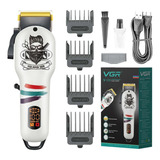 Máquina Cortar Pelo Vgr V-699 Profesional Peluquería Usb Color Blanco