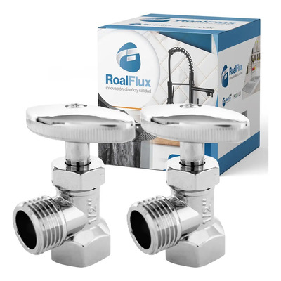 Kit 2 Pzs Llave Angular Compresión 1\u002F2 Control Paso De Agua | MercadoLibre