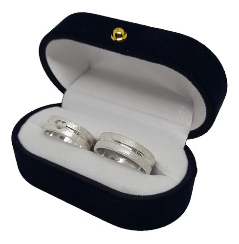 Argollas Alianzas Matrimonio Plata 980 6mm Satinadas Feston