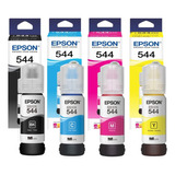 Pack 4   Tintas Epson Original T544 L3110 L3150 L5190