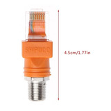 F Hembra A Rj45 Macho Adaptador De Acoplador De Barril Coaxi