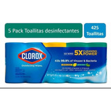 Clorox Toallitas Desinfectantes Pack 5 Botes, Envío Gratis! 