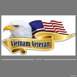 Vinilo Impermeable Con Águila Veterana De Vietnam De 5 Pulga