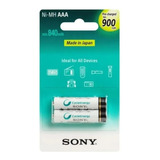 Pilha  Recarregável Sony Cycle Energy Nh-aaa-b Cilíndrica - Kit De 2 Unidades