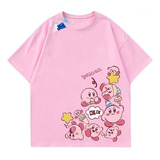 Polera De Algodón Cómoda Con Estampado Digital Kirby Star