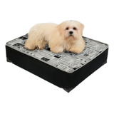 Cama Box P/ Pet Dormir Intense Black Cães E Gatos 67x54x15 