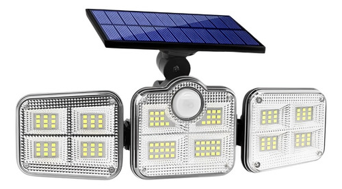 Refletor Led Solar Ecolight Com 3 Cabeças 800w Fretegrátis