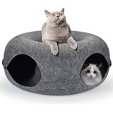 Tuneles De Juego Para Gatos (20 Pulgadas, Gris Oscuro)
