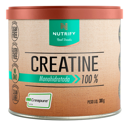 Creatina Monohidratada 100% Creapure 300g Premium Natural 