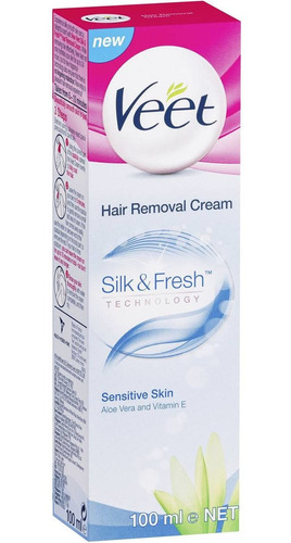 Veet Crema Depilatoria Silky Fresh Piel Sensible 100 Ml