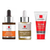 Lidherma Kit Radian C Serum + Plasma Serum + Tri Silk C Ojos