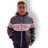 Jaqueta Juvenil Casaco Frio Menino Masculino Capuz Pelo