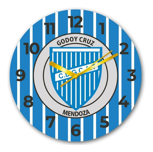 Reloj De Pared De Club Deportivo Godoy Cruz Antonio Tomba