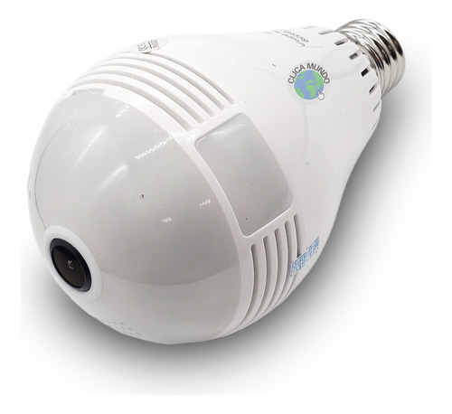 Kit 03 Cameras Ip Segurança Lampada Panoramica Espia Wifi