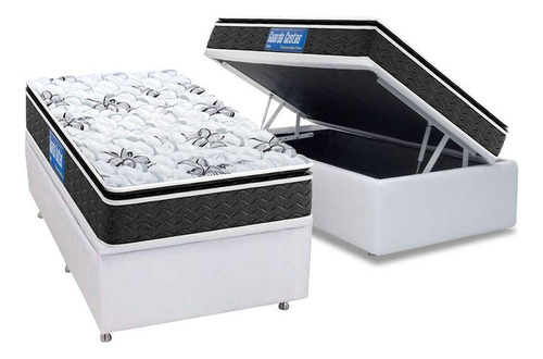 Cama Box Baú Solteiro: Colchão Ortopédico Probel D40 Guarda