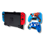 Kit Plus  De Soportes Para Nintendo Switch + 2 Control 