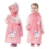 Impermeable Poncho De Lluvia Con Capucha Para Niños Y Niñas