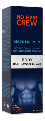 No Hair Crew Body Crema Depilatoria Corporal Para Hombre