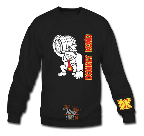 Poleron Polo, Donkey Kong, Videojuego, Arcade, Clasico, Xxl / Thekingstore 