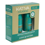  Kit Kativa Colágeno Shampoo + Acondicionador Anti-age 100 Ml