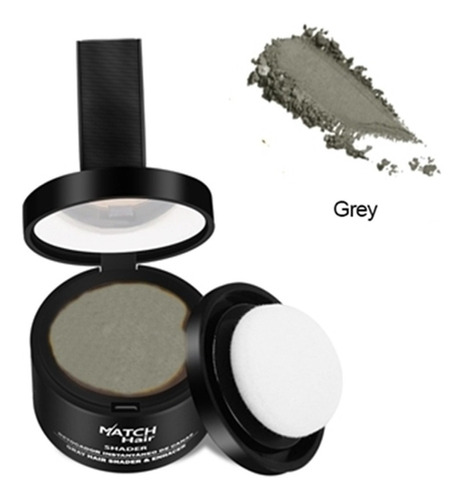 Match Hair Shader Color Gris Maquillaje Capilar Calvicie 