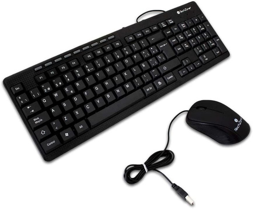 Kit Teclado Y Mouse Alámbrico Usb Tecnología Plug & Play