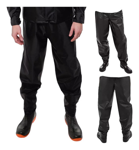 Calça Capa De Chuva Moto Impermeável 100% Pvc Pioneira