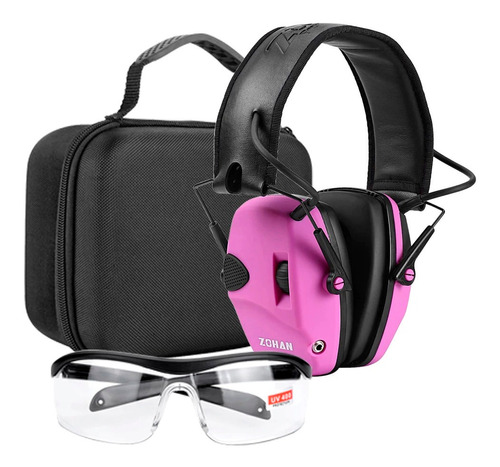 Abafador Eletrônico Zohan Com Case Óculos Kit Tiro Esportivo