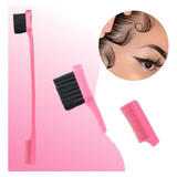 Escova Especial Para Baby Hair 2 Em 1 Cor Rosa