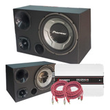 Caixa Trio Pioneer 12 Pol 700w Completa + Taramps Ds 1200x4