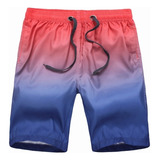 . Shorts De Playa For Hombre Degradado Trajes De Baño