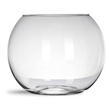 Vaso Aquario Redondo Mini Ø6x8cm Vidro Para Decoração