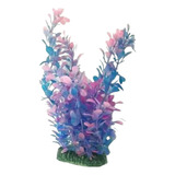 Planta Artificial Arbusto Ornamental 10x22cm Premium Aquário