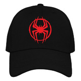 Gorra Spiderman Negra Logo Spiderverso Ajustable
