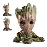 Maceta Con Diseño De Baby Groot Con Agujero De Drenaje