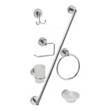 Kit Accesorios P/ Baño Grifería Hydros Viva 6 Piezas Cromo P