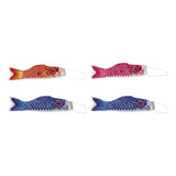 4 Unids Japón Koi Pescado Bandera Carpa Windsock Japonés