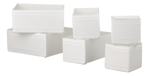 Ikea Set De 6 Cajas De Tela Organizadoras Para Ropa Skubb
