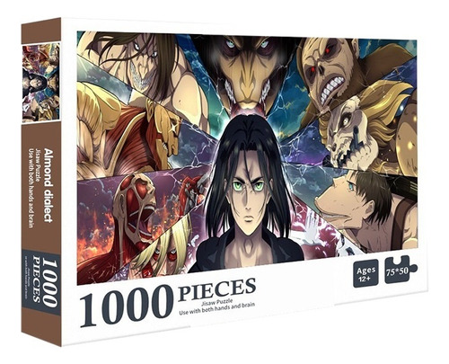Rompecabezas Attack On Titan Eren Anime Puzzle 1000 Piezas