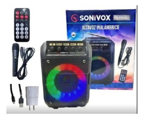 Parlante Sonivox Bluetooth Vs-ps2531