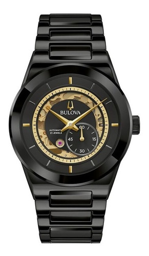 Reloj Bulova Hombre Automatico Ceramica 98a291 Modern