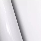 Adesivo Branco Alto Brilho Envelopamento - 2mx1,40m + Feltro