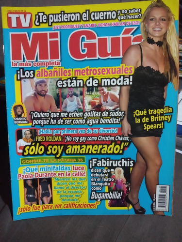 Britney Spears En Revista Mi Guia Paola Durante 2008