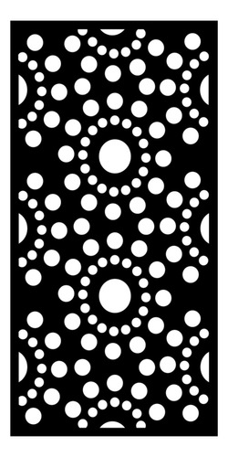 Panel Decorativo Chapa 20 Calada 0.60x1.20 Diseño Circulos