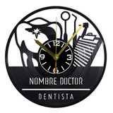 Reloj Pared Disco Vinil Decoración Dentista Consultorio V107