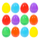 Huevos De Pascua En Blanco, Huevos De Plástico, 12 Caramelos