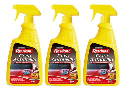 Pack X3 Cera Autobrillo  Revigal 