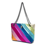 Bandolera Eagle Head Rainbow Tote Bag Para Mujer