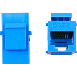 Blue Cat6 Hembra A Hembra Rj45 Ethernet Keystone Jack Aco...