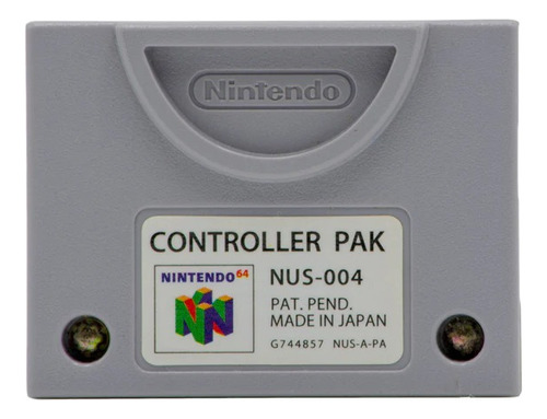 Memoria Controller Memory Pak Para Nintendo 64 N64